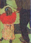 Enfant avec Echarpe Rouge Edouard Vuillard